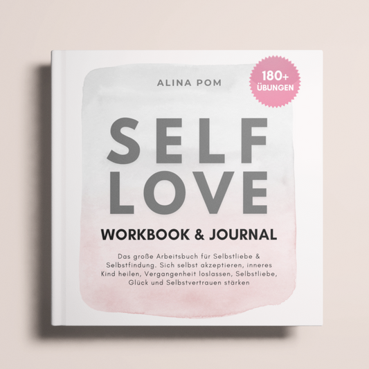 Self-love workbook to fill out with over 180 exercises. Great workbook for more self-acceptance and self-esteem